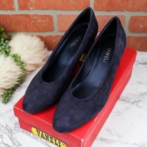 Vaneli Navy Blue Heels